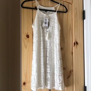 White lace lily rose dress